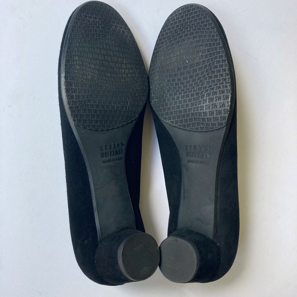 Stuart Weitzman Suede Block Heel Pumps Size 8 - Picture 8 of 10